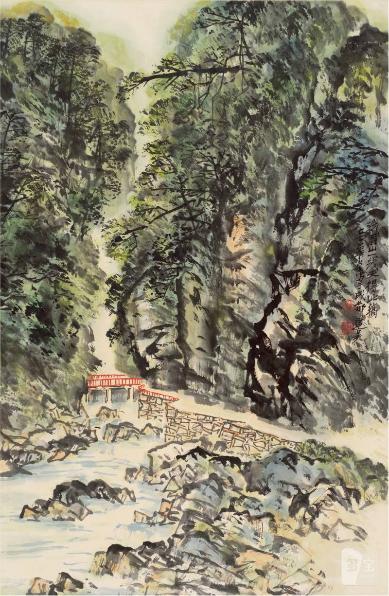 冯建吴（1910～1989）峨眉山景 - 图1